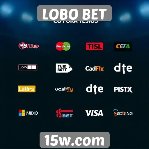 Comparação de métodos de pagamento disponíveis no LOBO BET